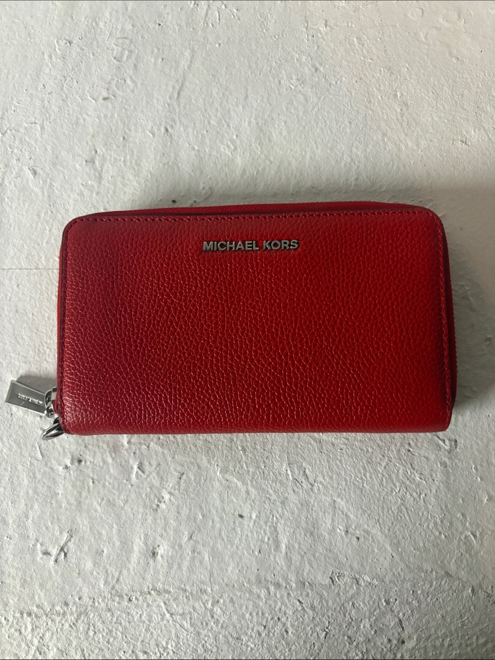 Jet Set Travel Large Pebbled Leather Continental Wallet
